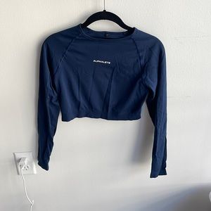 Alphalete amplify long sleeve crop top